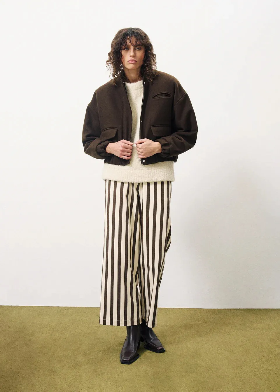 FRNCH Carren Bomber Jacket - Chocolat