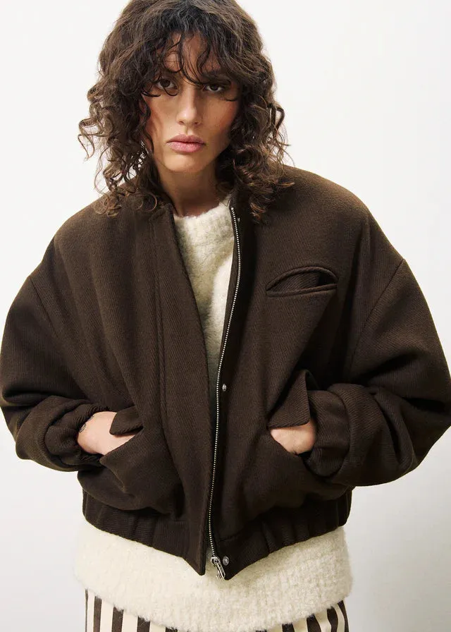 FRNCH Carren Bomber Jacket - Chocolat