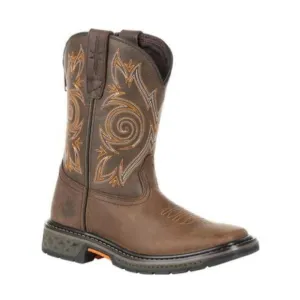 Georgia Boot Carbo-Tec LT Big Kids Brown Pull-On Boot