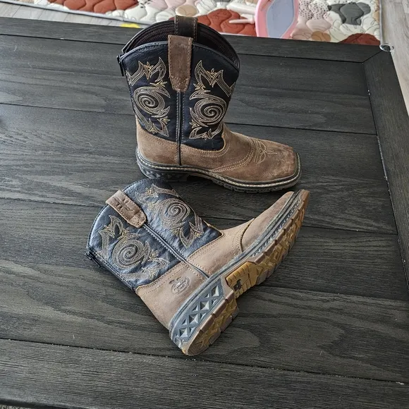 Georgia Boot Carbo-Tec LT Big Kids Brown Pull-On Boot