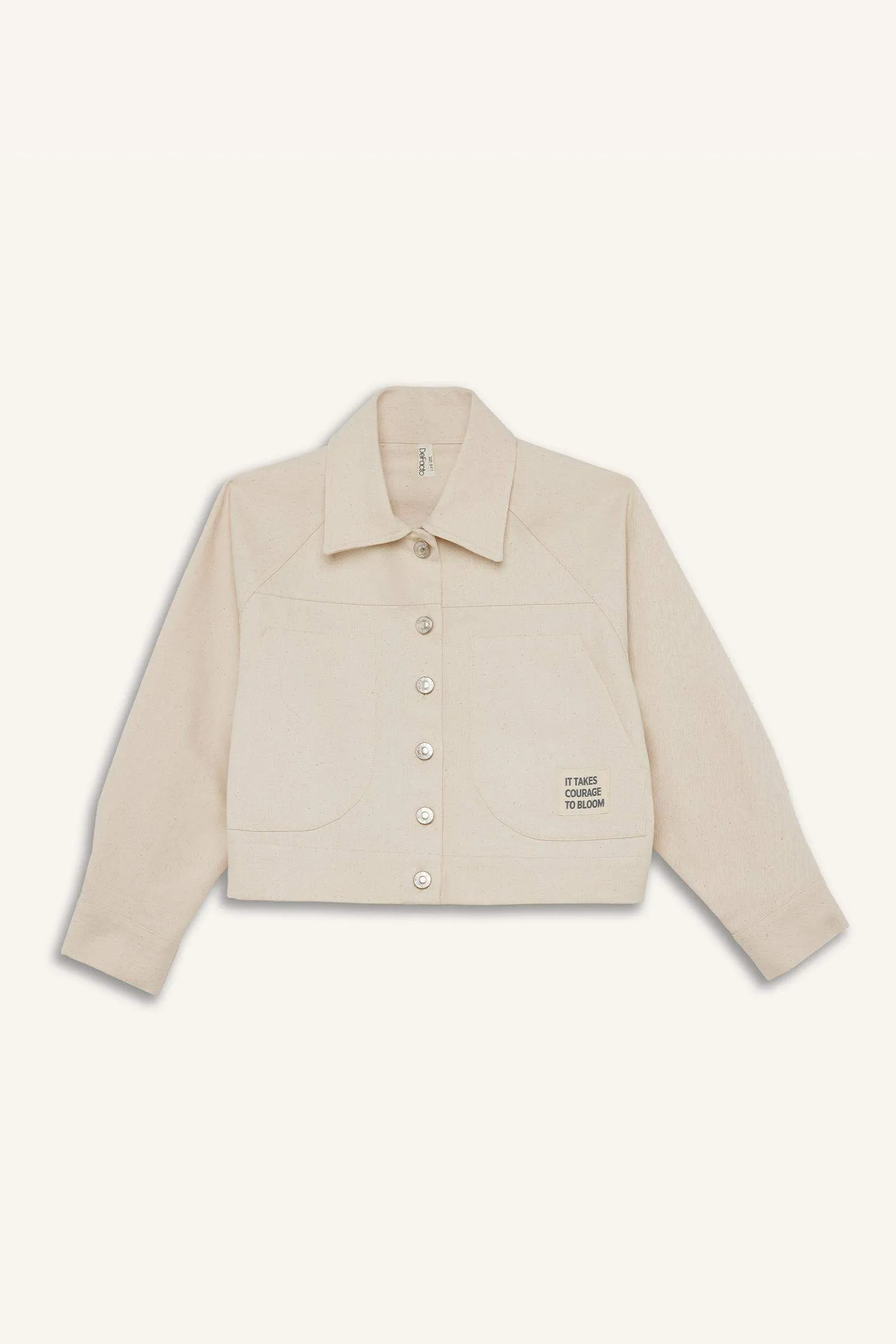 Girl Cotton Long Sleeve Crop Shirt