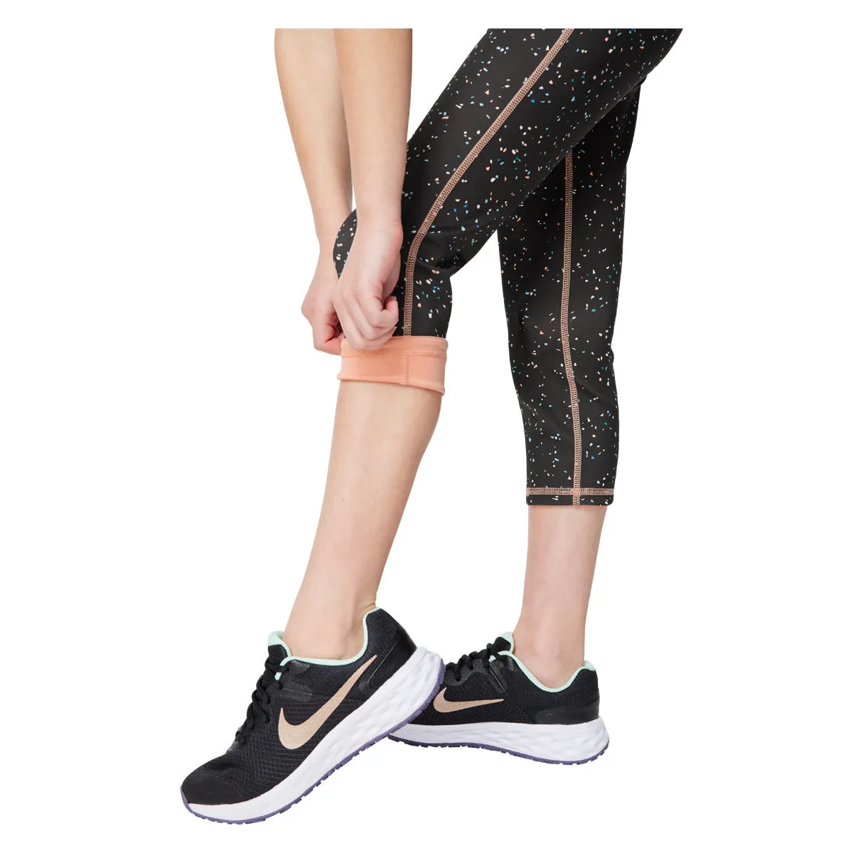Girls' Confetti Reversible Core Capri Pants