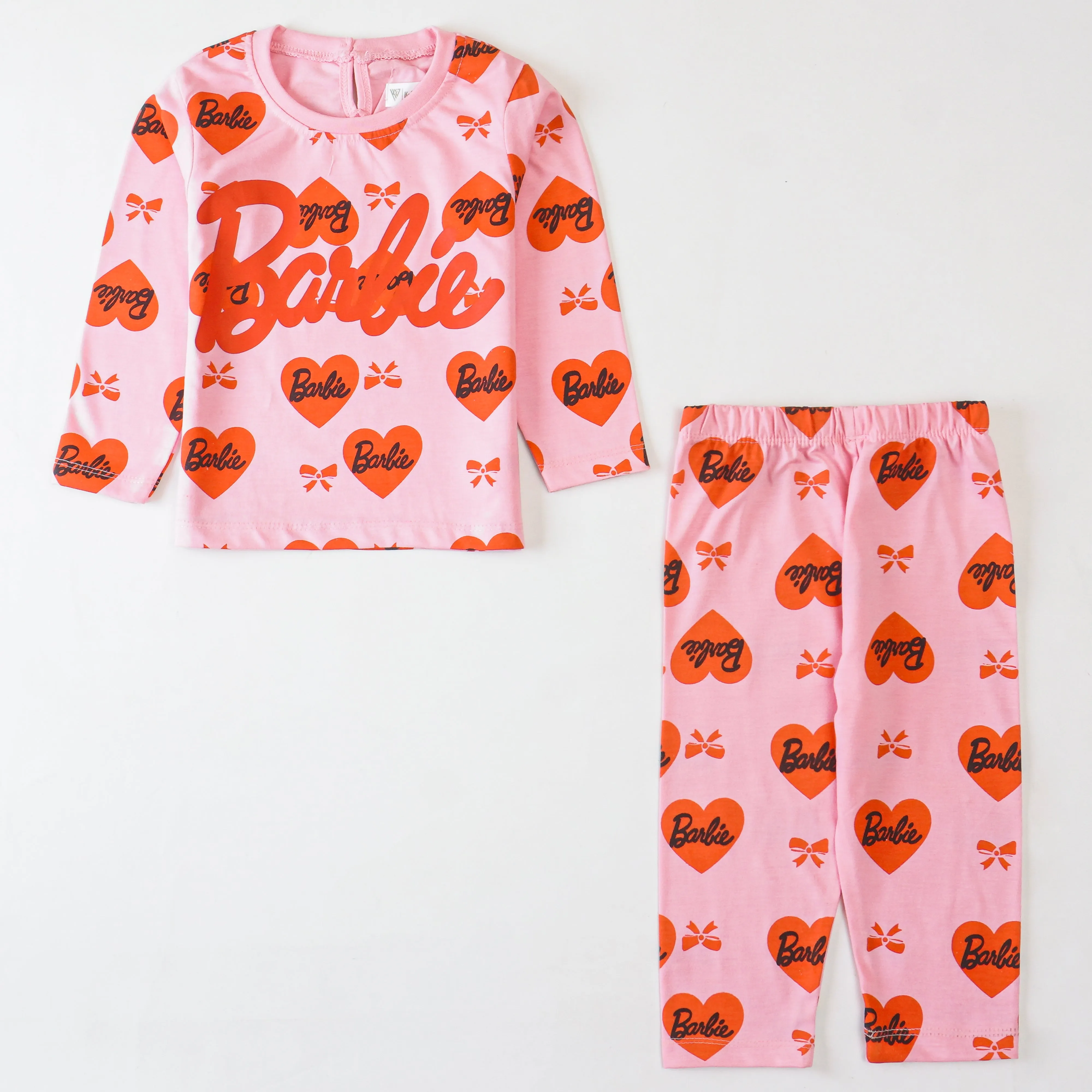 Girls Printed Full Sleeve Suit (Barbie)