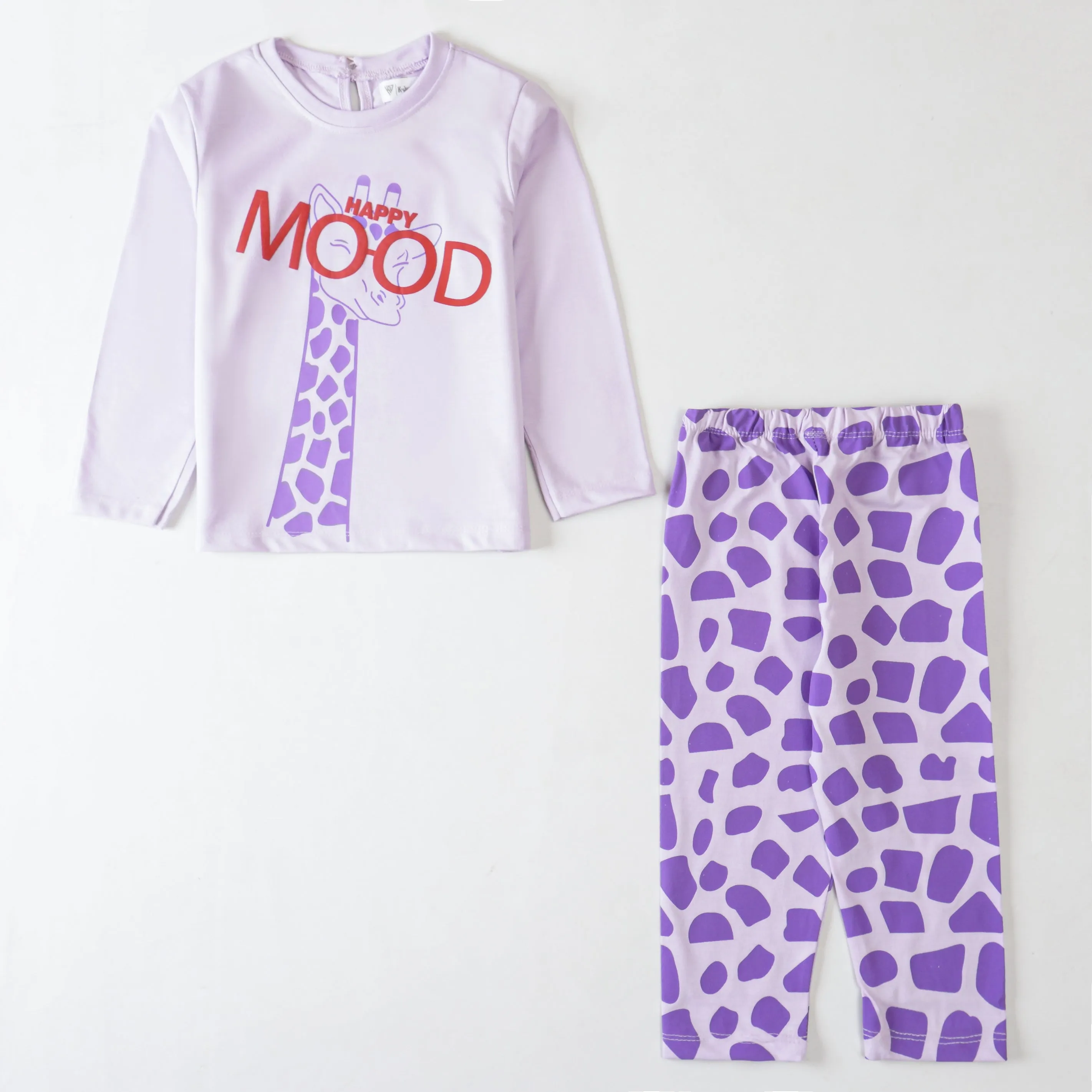 Girls Printed Full Sleeve Suit
