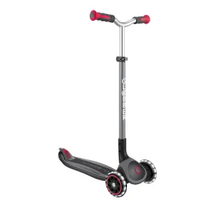 Globber Master Lights 3-Wheels Kids Scooter – Black/Red