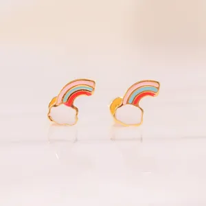 Half Rainbow Enamel Flatbacks