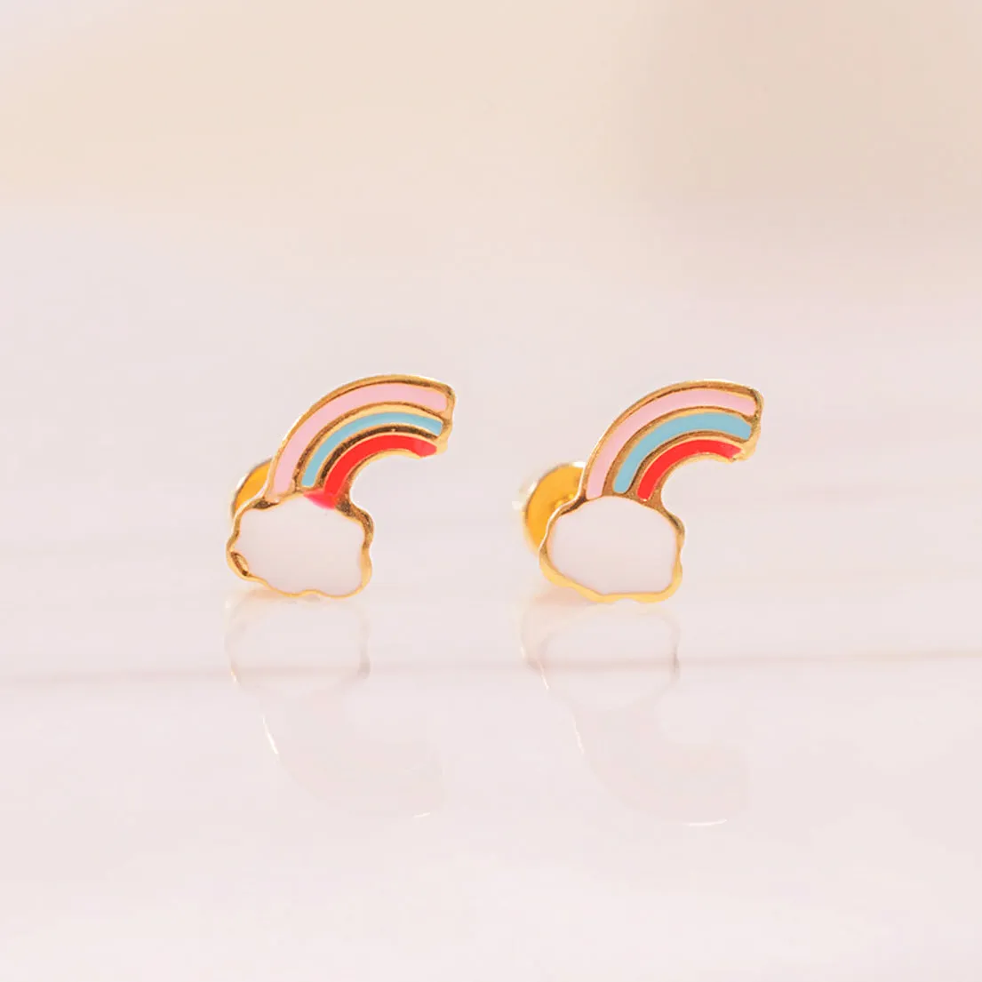 Half Rainbow Enamel Flatbacks