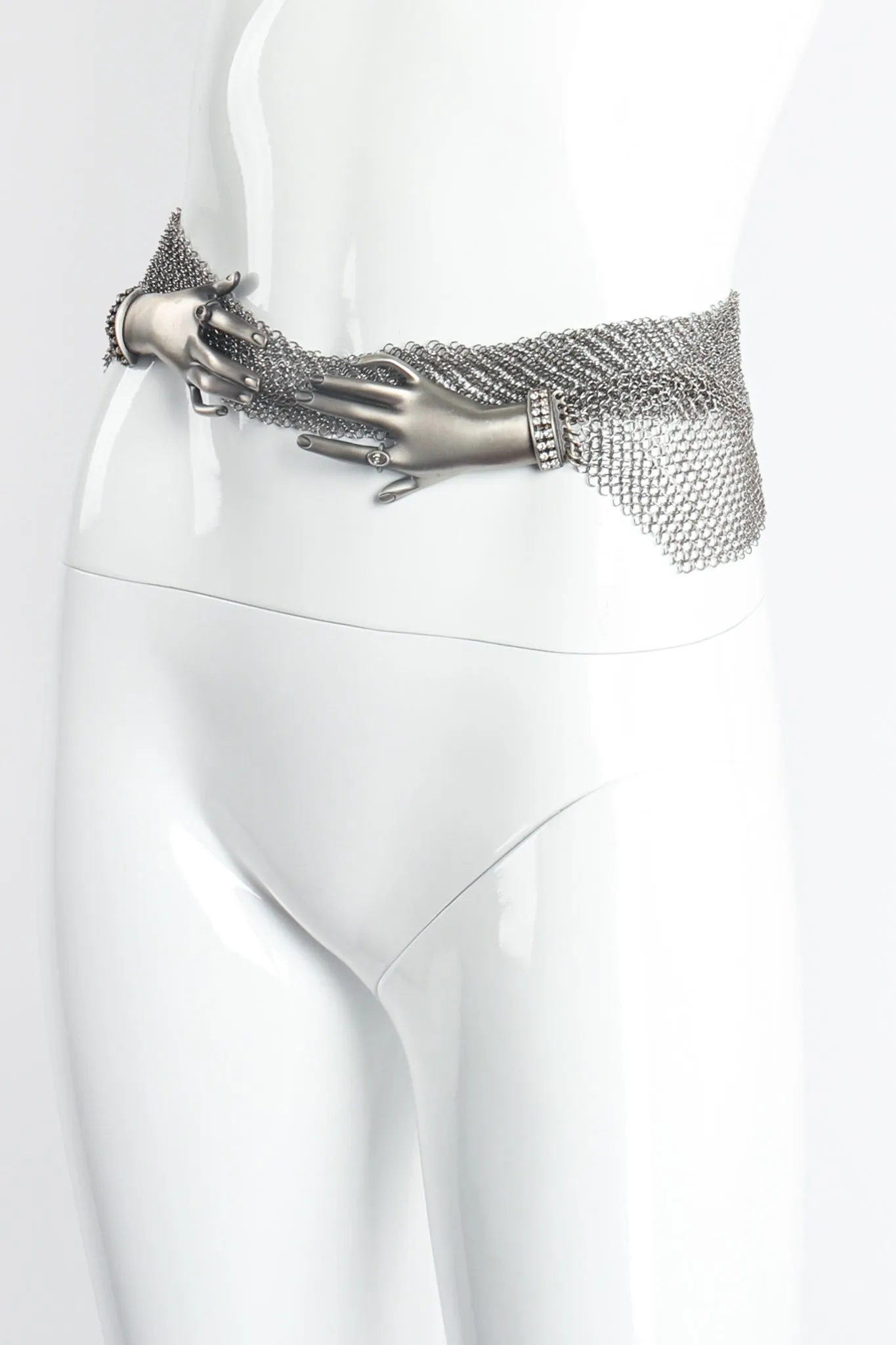 Hand Buckle Ring Mesh Belt