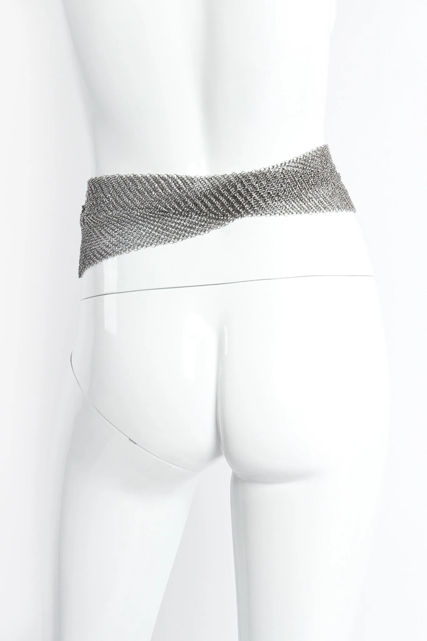 Hand Buckle Ring Mesh Belt