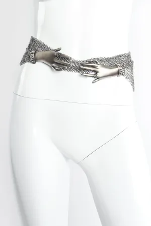 Hand Buckle Ring Mesh Belt