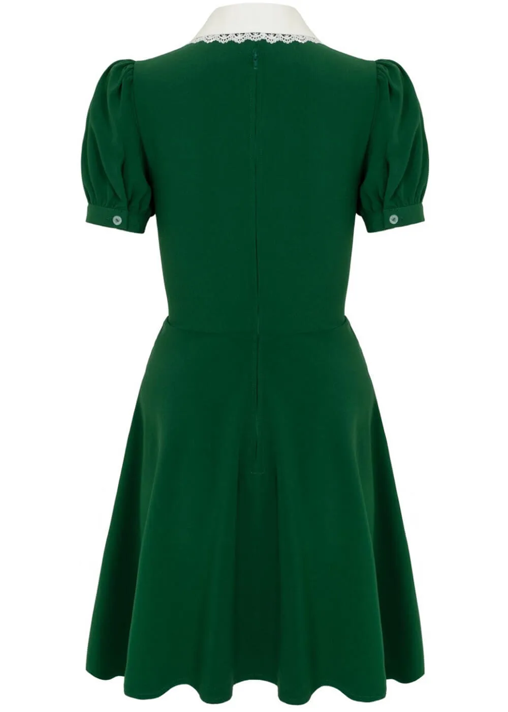 Hell Bunny Basil Fox Mini Dress Green