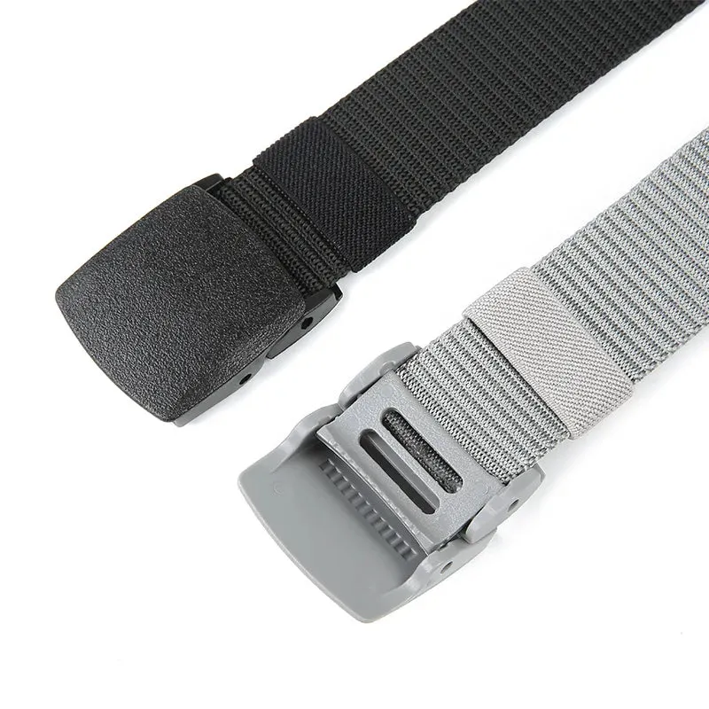 High Quality Men's Nylon Canvas Belt - Automatic Buckle Outdoor Belt