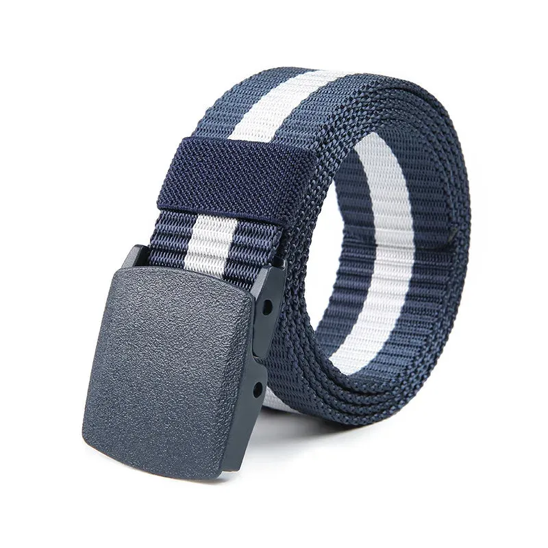 High Quality Men's Nylon Canvas Belt - Automatic Buckle Outdoor Belt