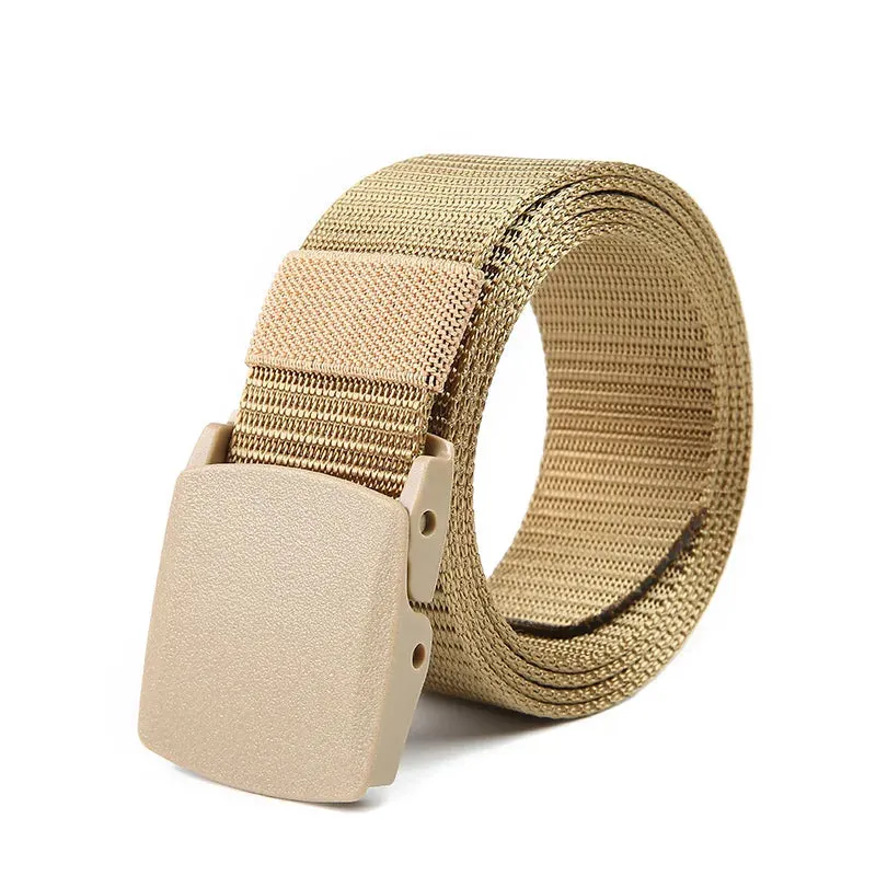 High Quality Men's Nylon Canvas Belt - Automatic Buckle Outdoor Belt