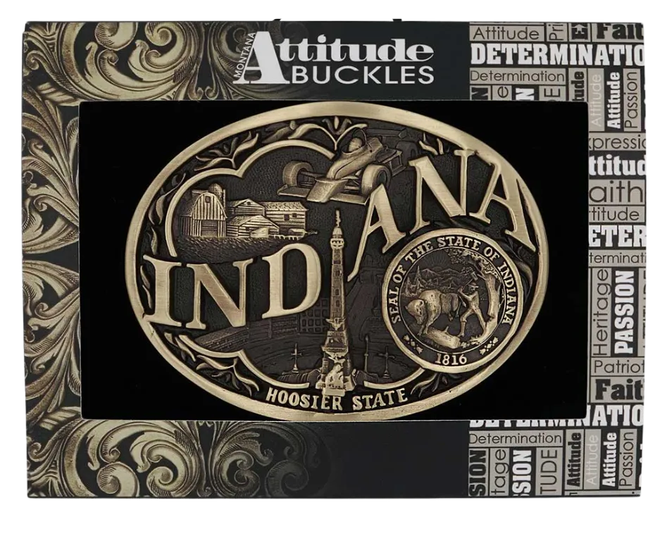 Indiana State Buckle