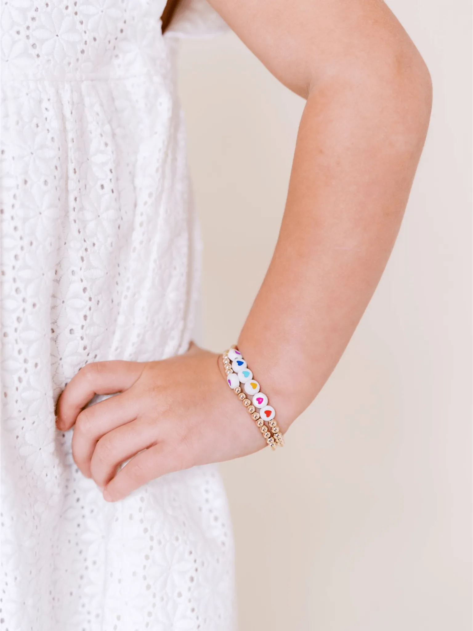 Kid Rainbow Hope Stretch Bracelet