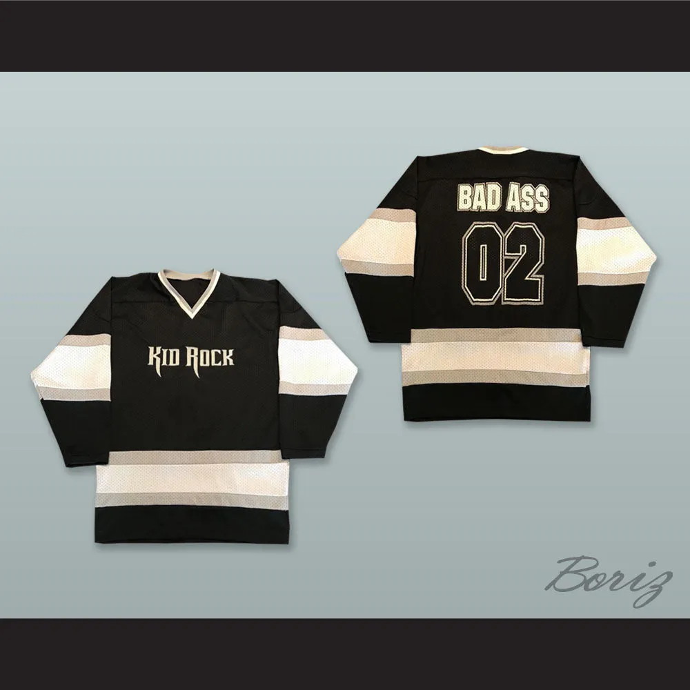 Kid Rock 02 Bad Ass Black Hockey Jersey