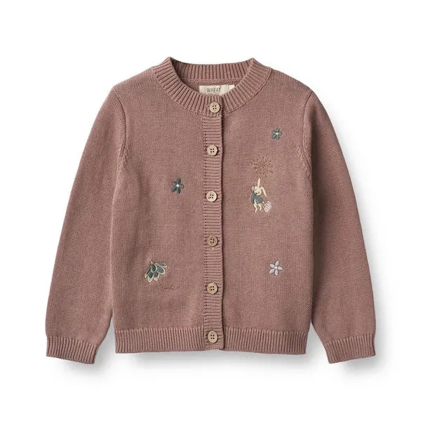 Knit Cardigan Ella in Lavender Rose