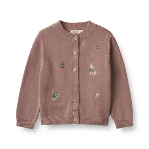 Knit Cardigan Ella in Lavender Rose