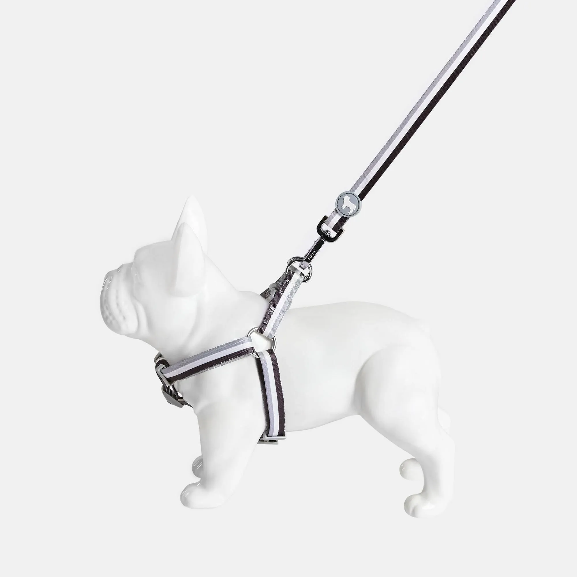 Liquorice Stripe Fabric Dog Harness