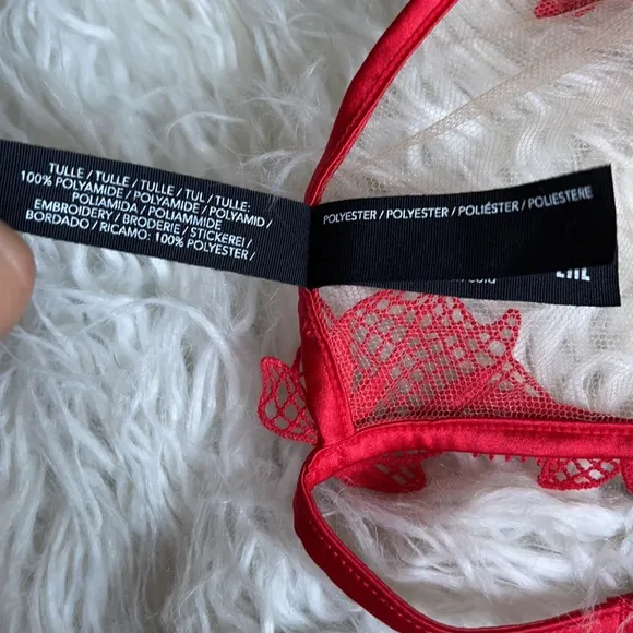 🆕Livy Upset soft triangle bra tomato red‎