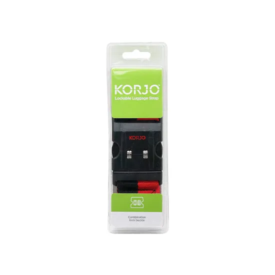Lockable Luggage Strap (Red & Black)