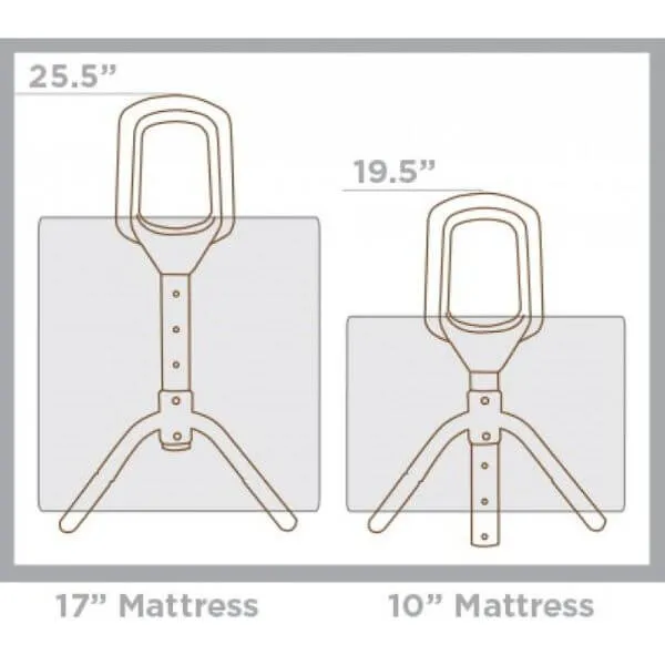 Low Profile Bed Cane with Ergonomic Handle