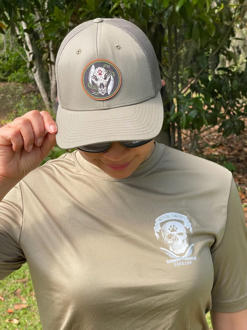 Low Profile Trucker Cap Wolf Skull Logo