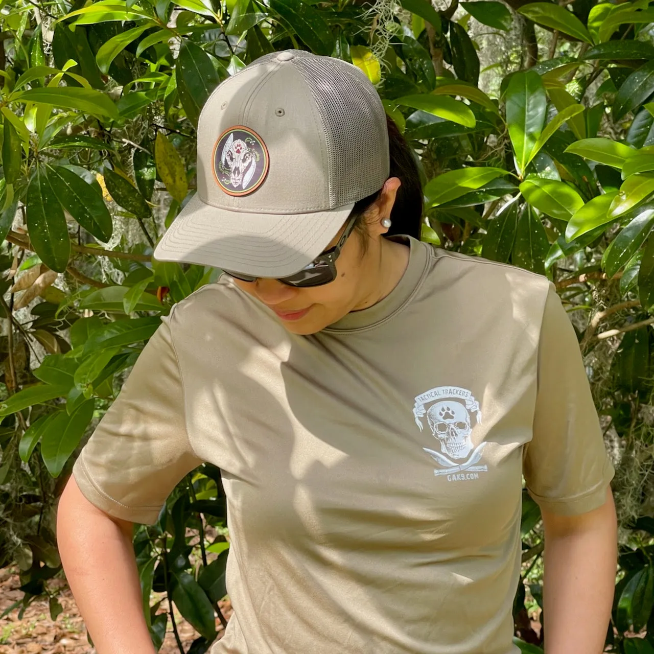 Low Profile Trucker Cap Wolf Skull Logo