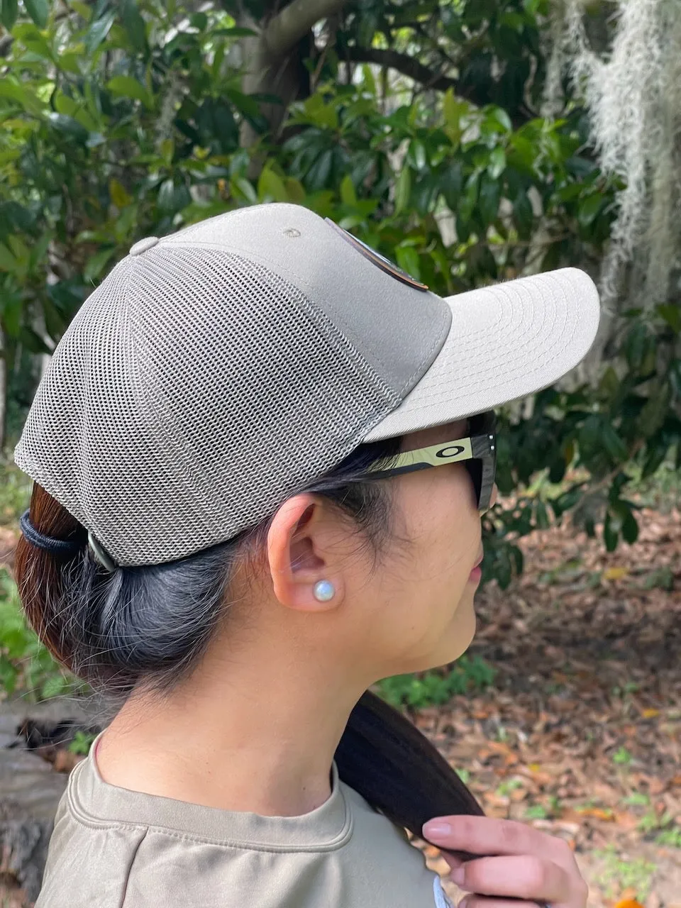 Low Profile Trucker Cap Wolf Skull Logo