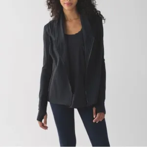 Lululemon Bhakti Yoga Jacket size 4 Luon Dark Grey Black