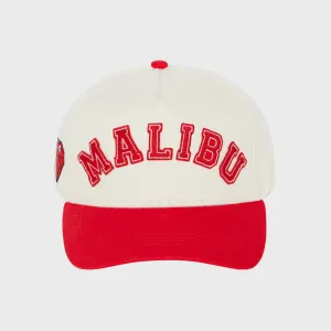 MALIBU LEATHER STRAP BACK RED