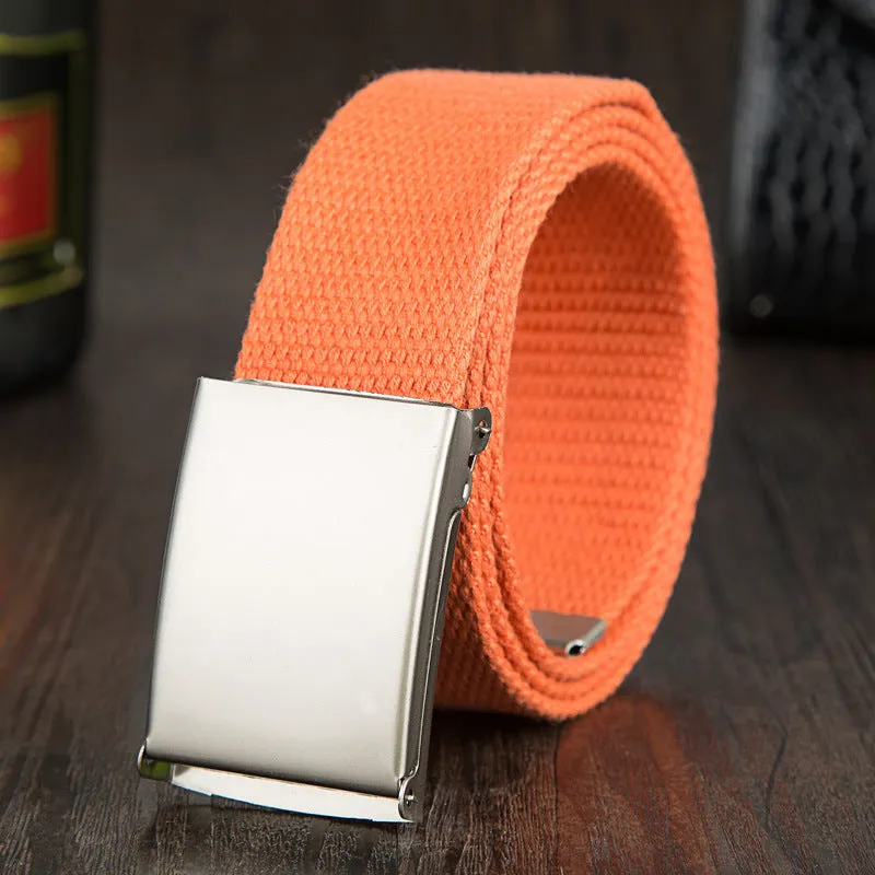 Matt Buckle Canvas Belt Candy Color