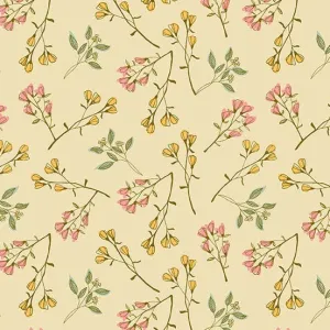 Meadow Walk Bloom Burst Cream Fabric 1340-L