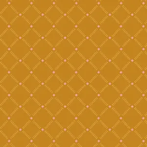 Meadow Walk Roadside Sunlight Yellow Orange Fabric 1343-Y