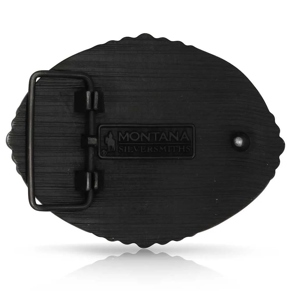 Montana Silversmiths Branded Legacy Longhorn Attitude Buckle