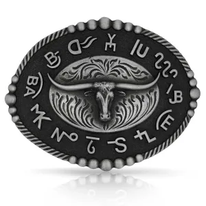 Montana Silversmiths Branded Legacy Longhorn Attitude Buckle