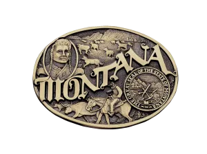 Montana State Buckle