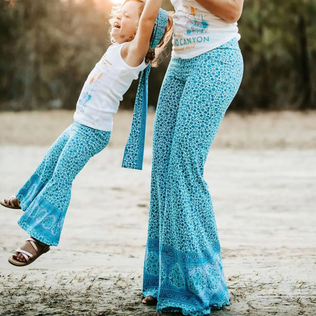 Mother Daughter Bohemian Bell Bottom Pants