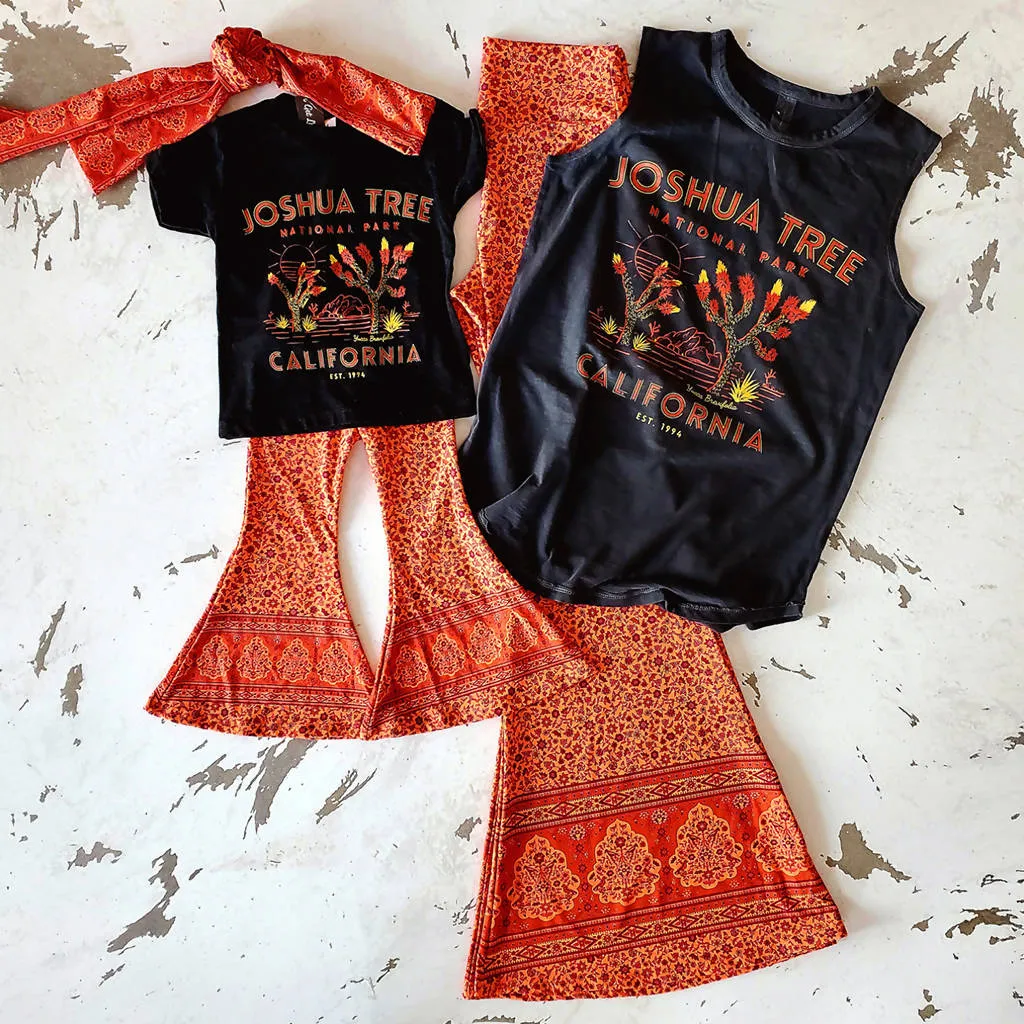 Mother Daughter Bohemian Bell Bottom Pants