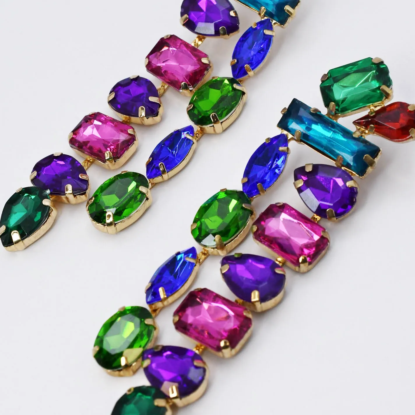 Multi Gemstone Rain Drop Q8