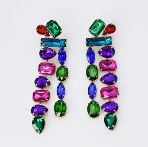 Multi Gemstone Rain Drop Q8