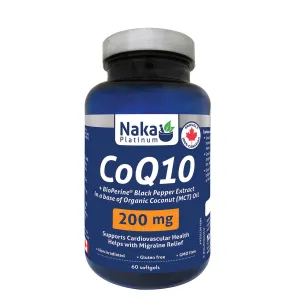 Naka CoQ10 200mg 60 Softgels