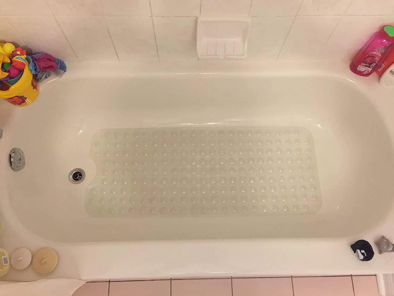 New Baby Works Total Tub Bath Mat - Extra-Long 100cm x 40cm (39.4" x 15.7"), 200 suction cups for maximum safety