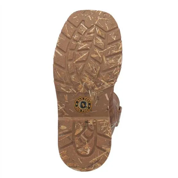 NEW DAN POST. children's durant jr square toe cowboy boot in brown