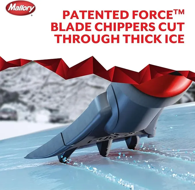 New Hopkins 523 Mallory 24" Slimline Snow Brush, RED! The unbreakable scraper makes quick work of ice on any windshield.