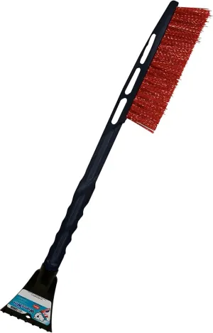 New Hopkins 523 Mallory 24" Slimline Snow Brush, RED! The unbreakable scraper makes quick work of ice on any windshield.