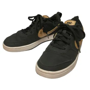 NIKE Court Borough Low 2 Canvas Black Cork DC7949-001 Size Women 6.5/Youth 5