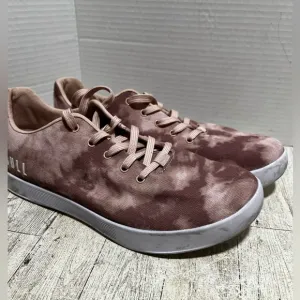 NOBULL tie dye pink canvas trainer low 9.5