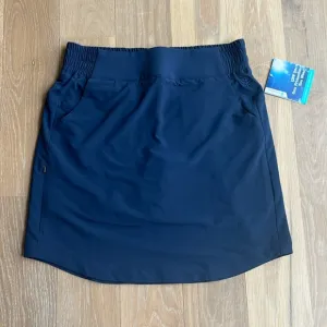 NWT Coolibar. Pisa skort. Navy blue. Longer length. UPF 50 
